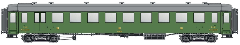 L.S. Models MW40948 - H0 - Personenwagen OCEM, PLM, Ep. II